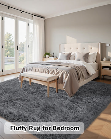 Xafir Cloud-Walk Series: Ultra-Plush Shaggy Area Rug (8'x10') – GCC Certified Comfort for Modern Homes